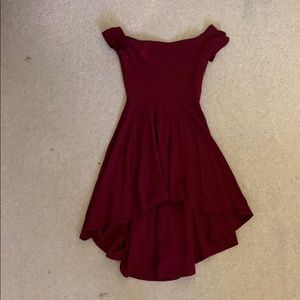 Maroon Windsor dress